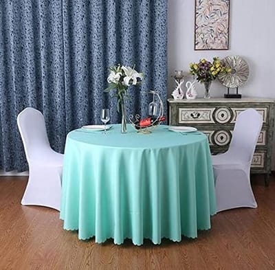Festival tafelkleed - Ronde decoratie - Tafel dekken - Duurzaam en herbruikbaar - 280cm rond - Bonen groen