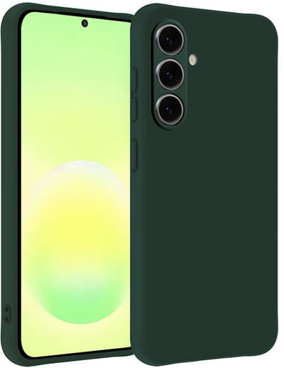 Hoesje - Geschikt voor Samsung Galaxy A57 - Sterk & Shockproof - Hoes Cover - Siliconen Case - Telefoonhoesjes - Donkergroen