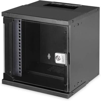 Digitus DN-49101 10inch-wandkast (b x h x d) 315 x 325 x 300 mm 6 HE Zwart, Zwart (RAL 9005)