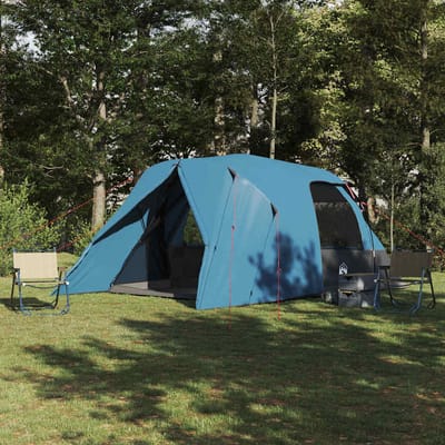 vidaXL - Dome - Tent - voor - 6 - Personen - met - dak - Blauw - 500 - x - 314 - x - 206 - cm