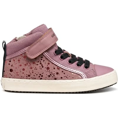 GEOX KALISPERA MEISJES Sneakers - DONKERROZE/ZWART - Maat 24