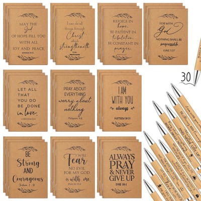 60 stuks christelijke notitieboekjes voor gebed en inspiratie