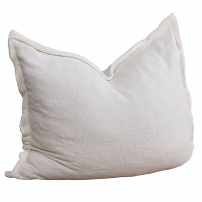 Bananair - Zitzak XXL afneembare hoes - bouclé - Wit 180 x 140 cm