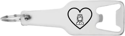 Akyol - zusters hartje flesopener - Zuster - liefste zuster - de beste verzorgster - zuster - zusters hartje - verzorger - verzorgster - 105 x 25mm