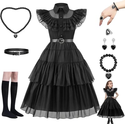 Meisjes Halloween kostuum voor kinderen - Schattige cosplay jurk met accessoires en thema's