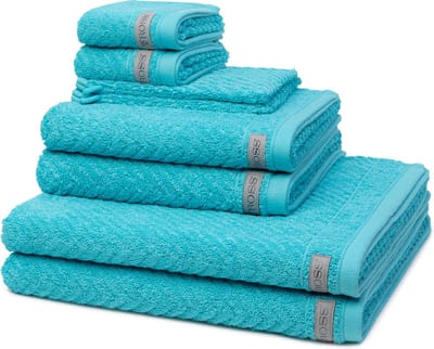 Ross Dames en Heren 2 X washandjes 2 X gasten- 2 X douche- 2 X handdoek - in set Smart
