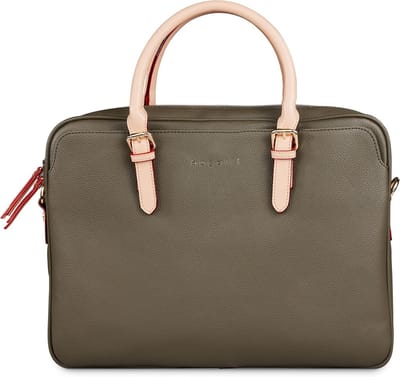 Elegante Laptoptas 15 inch Kunstleer Aktetas voor Dames met Schouderband