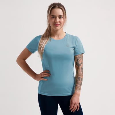 Rogelli Core Dames Hardloopshirt - Korte mouw - Lichtblauw