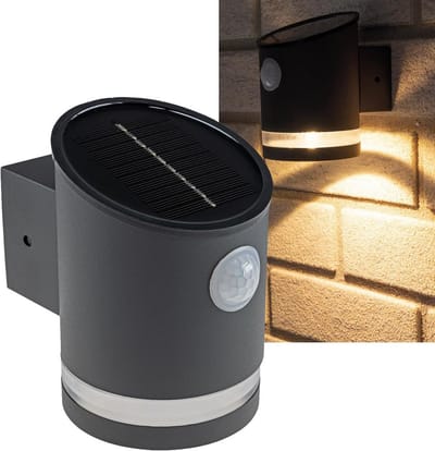 Krachtige LED Solar Wandlamp met PIR Bewegingsmelder - Waterdichte Buitenlamp op Zonne-energie