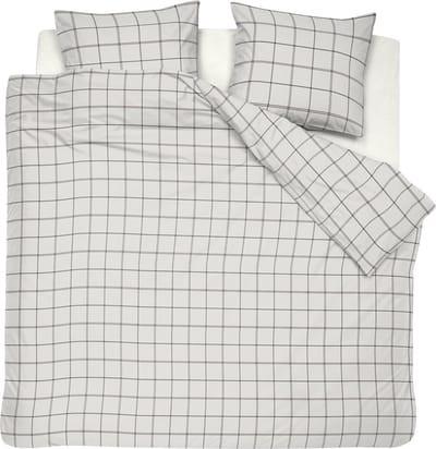 Cinderella Kody Dekbedovertrek - Tweepersoons - Flanel - 200x200/220 cm - Off White