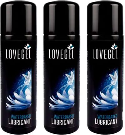Lovegel - Glijmiddel op waterbasis - Anaal - Vagina - 100 ml - 3 Stuks