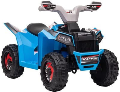 Elektrische Kinderquad - Voertuig met 4 Wielen - 6V - tot 2,5 km/u - Kinderen 18-36 maanden - Vooruit- en Achteruitversnellingen - Kindervoertuig - Accuvoertuigen - Blauw
