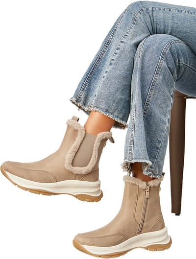 Hoge sneakers met ritssluiting
