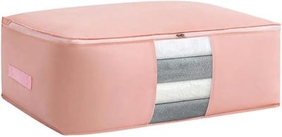 Opbergzak Kleding - Dekbed Organizer - Ruimte Besparen - Vochtbestendig - 63x43x20.5cm - Roze