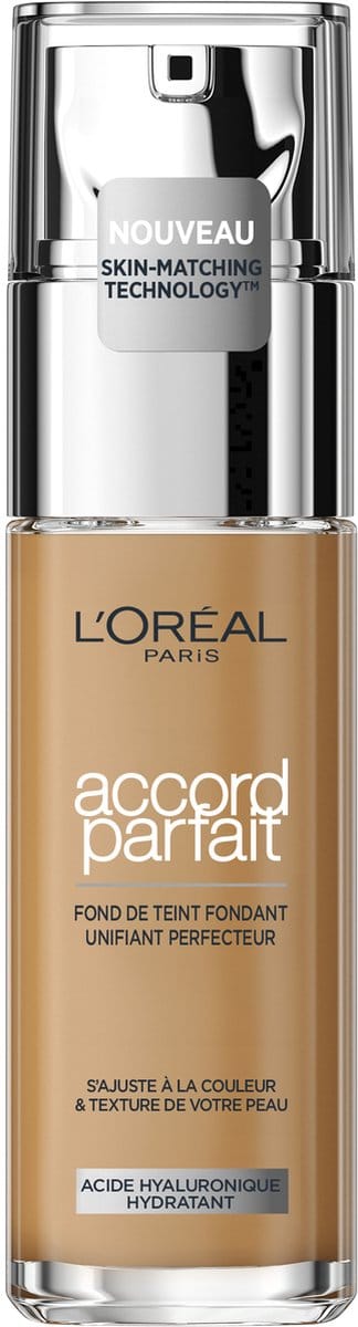 L’Oréal Paris - Accord Parfait Foundation - 6D - Natuurlijk Dekkende Foundation met Hyaluronzuur en SPF 16 - 30 ml