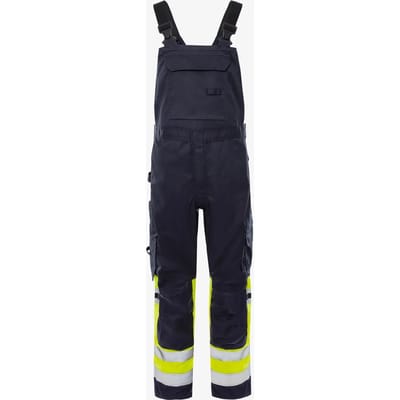 Fristads Flamestat Amerikaanse overall stretch high vis klasse 1 2168 ATHF - Hi-Vis geel/marineblauw - C54