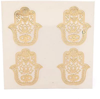 Metalen sticker Fatima's hand goud 4x
