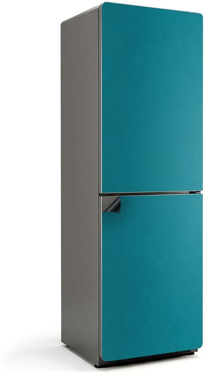 Wallfluent Magnetische Koelkastmat - Turkoois Koelkast Magneet Sticker - 60 cm x 190 cm - Turkoois Magnetische Koelkastmat - Koelkast Magneet Decoratie - Koelkastfront Decoratie Magneet - Herbruikbare Magneetmat Koelkast