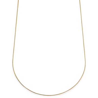 Essentials | 1 mm Goudkleurige Ketting met Slangenschakels