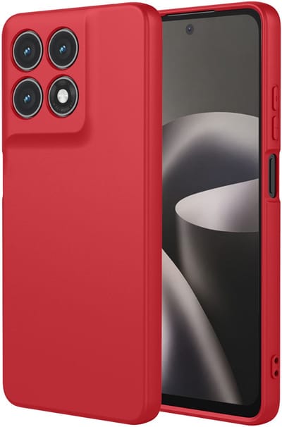 MobyDefend Hoesje - Geschikt voor Motorola Moto G37 / G37 Power / G47 - Matte Siliconen Backcover - Framboosrood