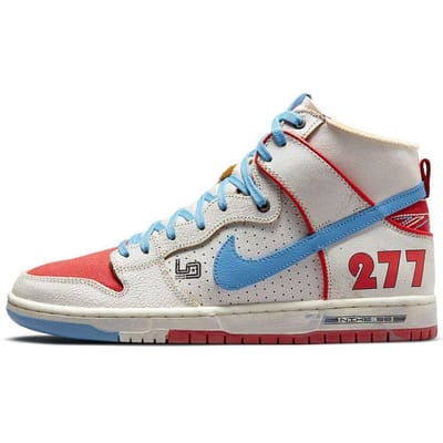 Ishod Wair x Magnus Walker x Nike Dunk High Pro SB Urban Outlaw Unisex Sneakers Wit DH7683-100 37.5 gray