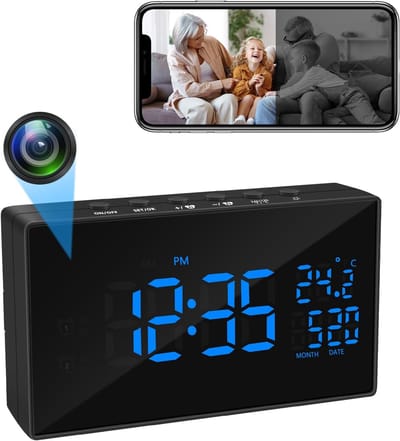 Draadloze HD 1080p Wifi Mini-camera met Nachtzicht en Bewegingsdetectie