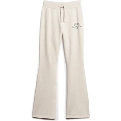 Vrouwelijke flared joggingsbroek van jersey Superdry Athletic Essential