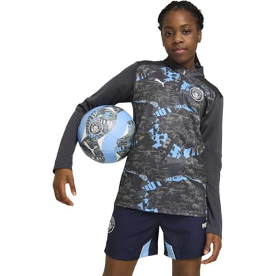 Puma Kinder-trainingsjack Manchester City FC 2024/2025 (Koel Grijs)