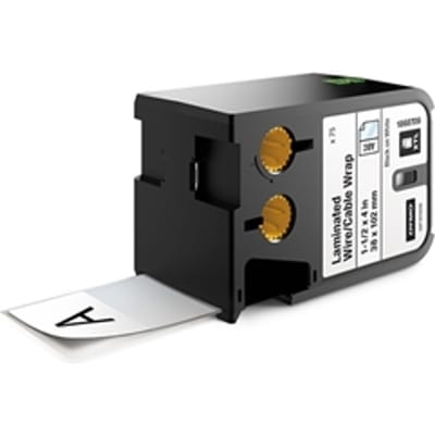 DYMO 1868709 XTL voorgesneden gelamineerde kabelwikkel 38mm x 102mm (origineel)