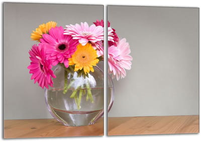 TMK ArtDeko Serie - Beschermplaat - Kwiaty - Glas - 40x52cm