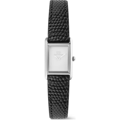 Daniel Wellington DW Watch Bound Mini Black Lizard Silver 17x25,9mm
