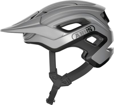 Fietshelm ABUS CLIFFHANGER Ti silver S - 51-55 cm - zilver - Geschikt voor gebruik op mountainbikes - 300 g