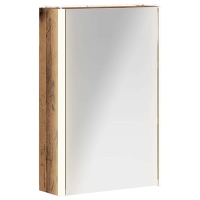 vidaXL - Badkamerspiegelkast - Oudhout - 33 - x - 11,5 - x - 50 - cm - Bewerkt - hout