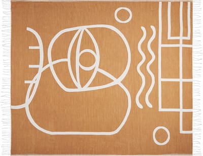 PALHI - Plaid - Oranje - 130 x 170 cm - Polyester