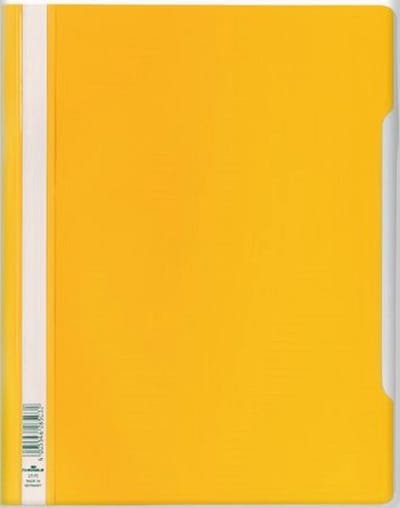 Durable – snelhechtmap – geel – 10 stuk