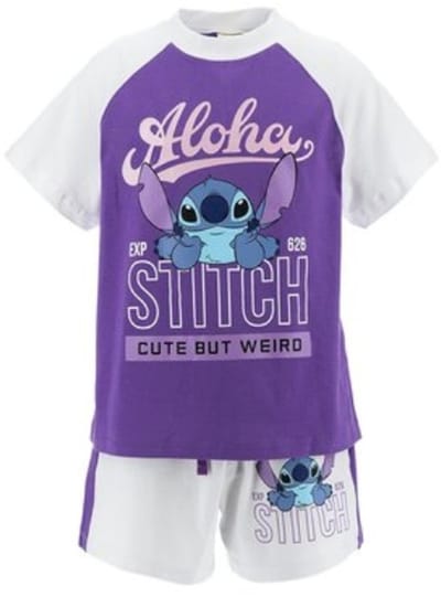 Disney Lilo & Stitch Kledingset Meisjes Purple Maat 128