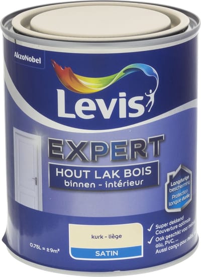 Levis - Expert Hout Lak Binnen Satin - Kurk - 0,75 L