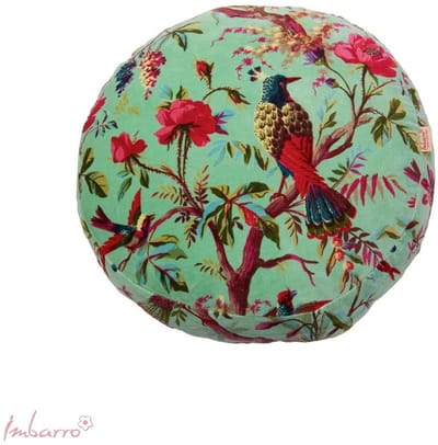 Imbarro - Kussen - Sierkussen - Paradise - Groen - Grass - Rond - 45cm