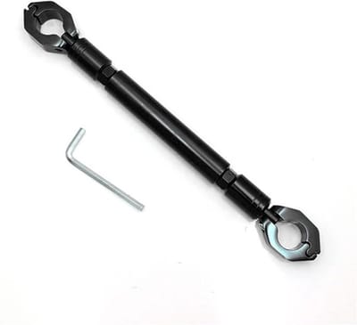 Motorfiets Stuur Balans - Verstevigingsbalk Stuur - Stuur Stabilisatie - Universeel Instelbaar - 7/8 Inch - Zwart