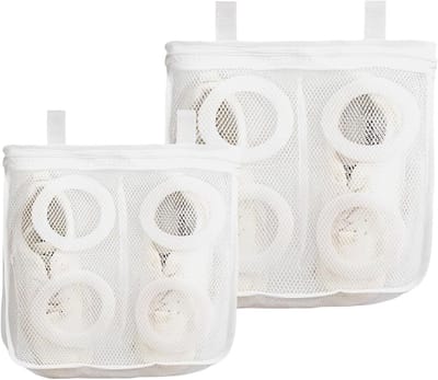 Waszak voor Schoenen - Set van 2 Herbruikbare Waszakken met Verborgen Rits voor Sport- en Slippers, Geschikt voor de Wasmachine en Bescherming van Schoenen