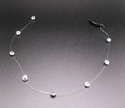 Festival/Ibiza haarclip met hanger diamanten