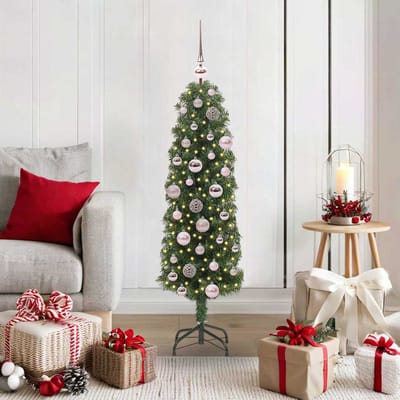 vidaXL - Kunstkerstboom - Groen - 120 - cm - PVC - en - Staal - en - Kunststof