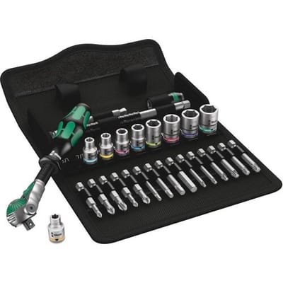 Wera 8100 SA 9 Zyklop Speed Ratelset 1/4" aandrijving imperial 28 stuks