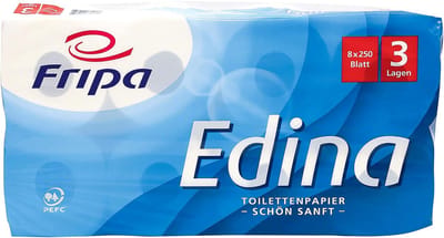 Toiletpapier 3-laags - WC papier - Dagelijks gebruik - Decoratief reliëf - 8 rollen - Wit