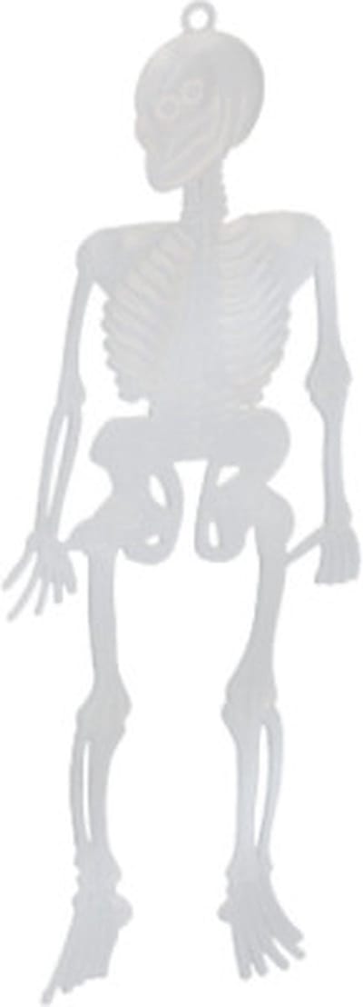 Arti Casa Mini Skelet Glow In The Dark 15 Cm Kunststof Wit 10 Stuks