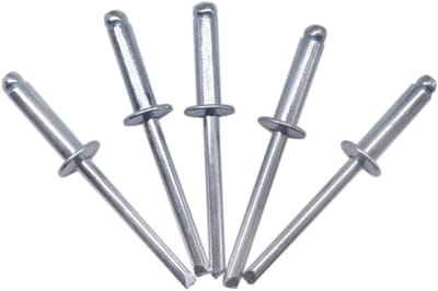 Blindklinknagels - Popnagels Klinknagels - Metaal Verbinden - Open Koepelvormig - 4 x 16 mm - Zilverkleurig