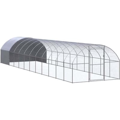Maison Exclusive - Buitenkippenhok 3x12x2 m Gegalvaniseerd staal
