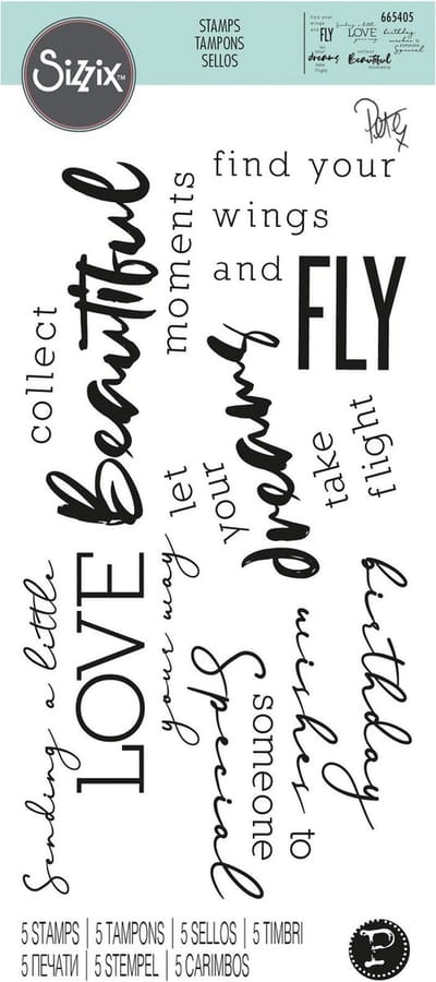 Clear stamps sunnyside 3- Sizzix