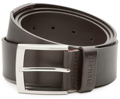 DTCH.FIT Herenriem Leer Shane XXL - Riem Donkerbruin - Lange Riem - Jeans Broekriem - Riemmaat 135cm - Totale lengte 150cm