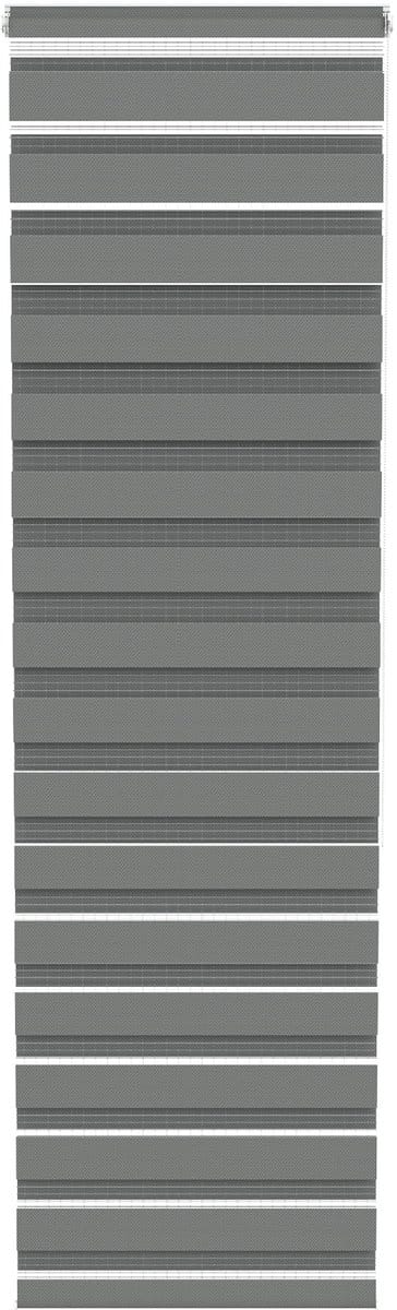 ACXIN Zebra Rollo Klemmfix - Zonder Boren - Lichtdoorlatend en Verduisterend - 60x220cm Grijs